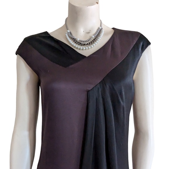 MAXMARA Brown & Black Dress - Size 8 - Picture 2 of 8